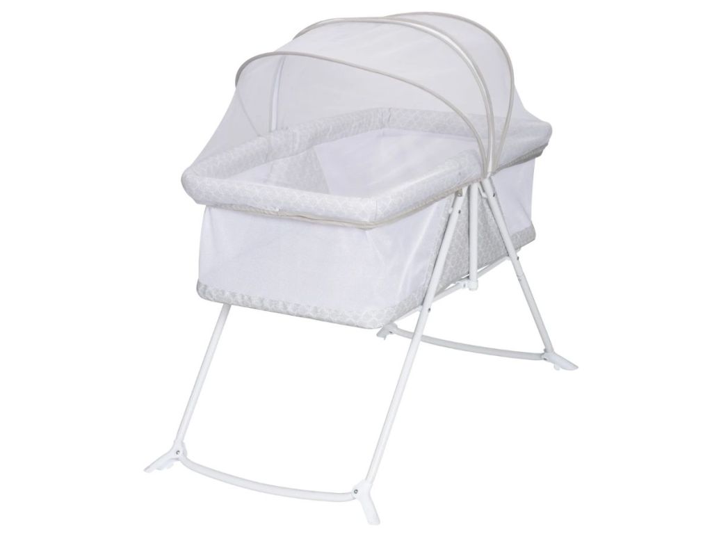 image of white baby bassinet
