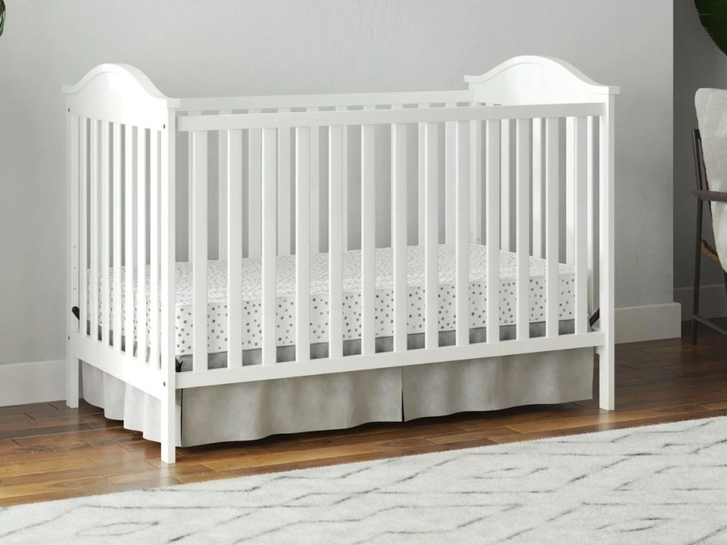 Baby Relax Adele 3-in-1 Convertible Crib, White 