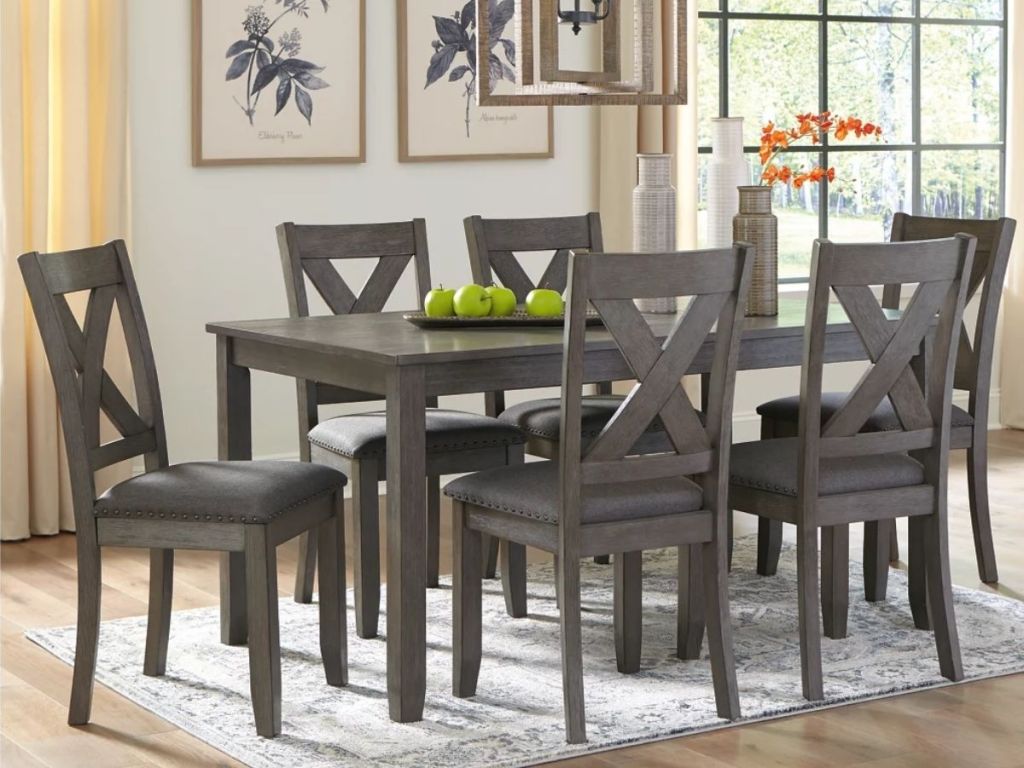 Caitbrook Dining Table and 6 Chairs Set