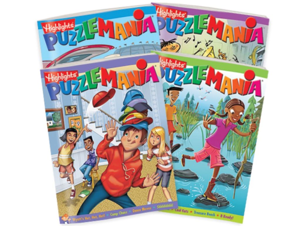 Highlights Puzzlemania 4-Book Set shown
