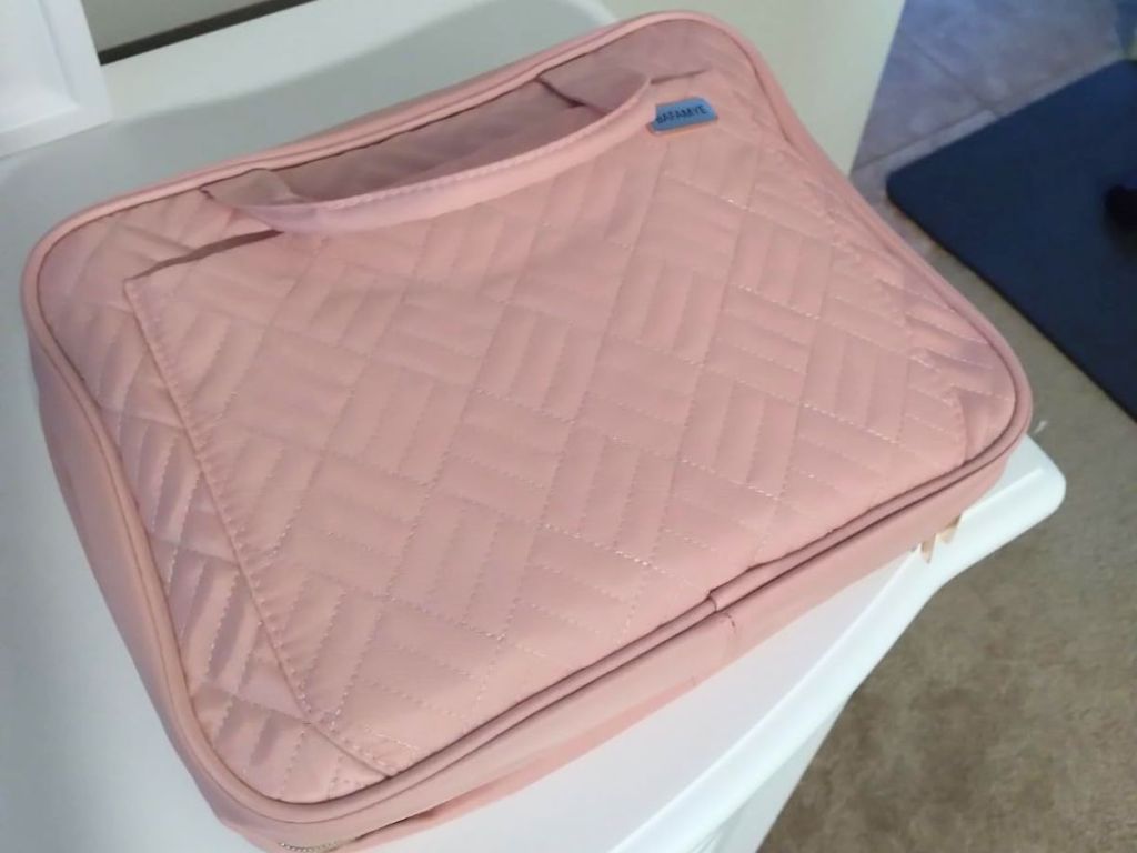 BAFAMYE Large Travel Toiletry & Makeup Bag in pink