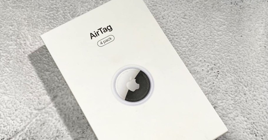 FOUR Apple AirTags Only $74.99 Shipped on Amazon – Attach to Keys, Luggage, Pets, & More!