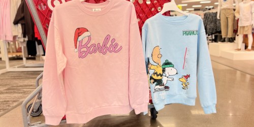 Target Women’s Christmas Sweaters & Sweatshirts from $15