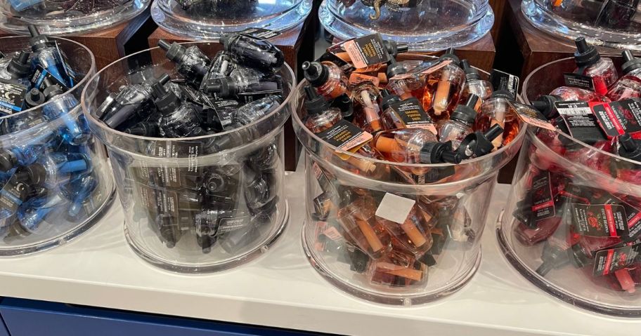 Jars filled with Halloween Wallflower Refills at Bath & Body works