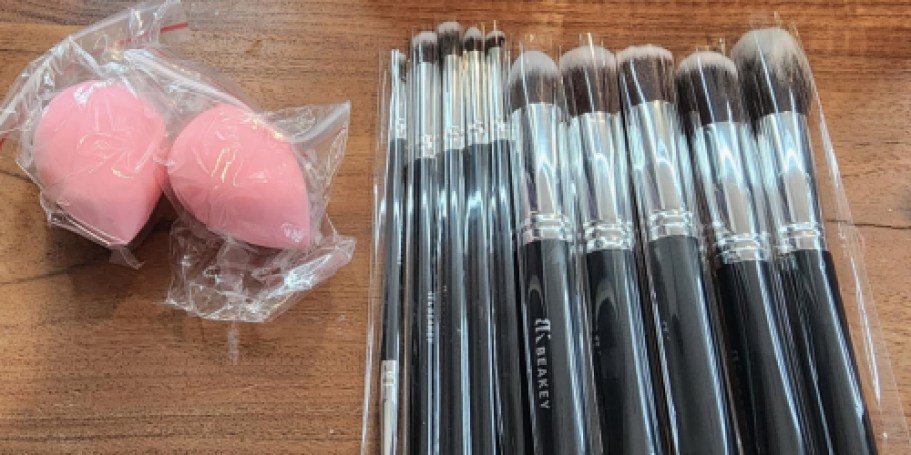 Makeup Brush & Beauty Blender 12-Piece Set Only $5 Shipped w/ Prime
