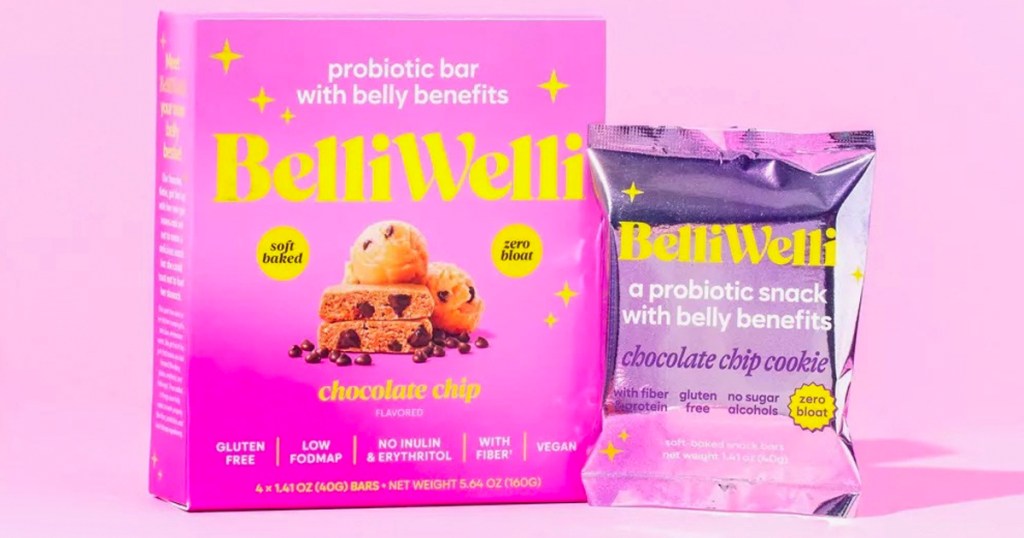 BelliWelli Probiotic Bar 4-Count Boxes