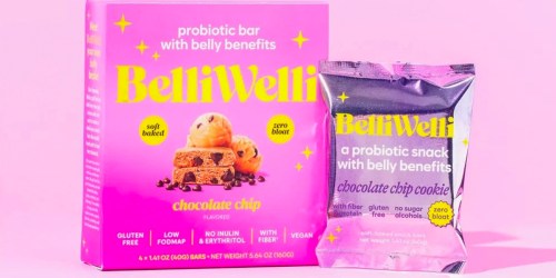 Get 2 FREE BelliWelli Probiotic Bar 4-Count Boxes After Cash Back at Target!