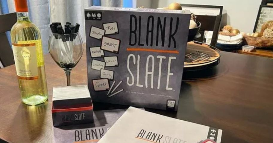 Blank Slate Board Game on table