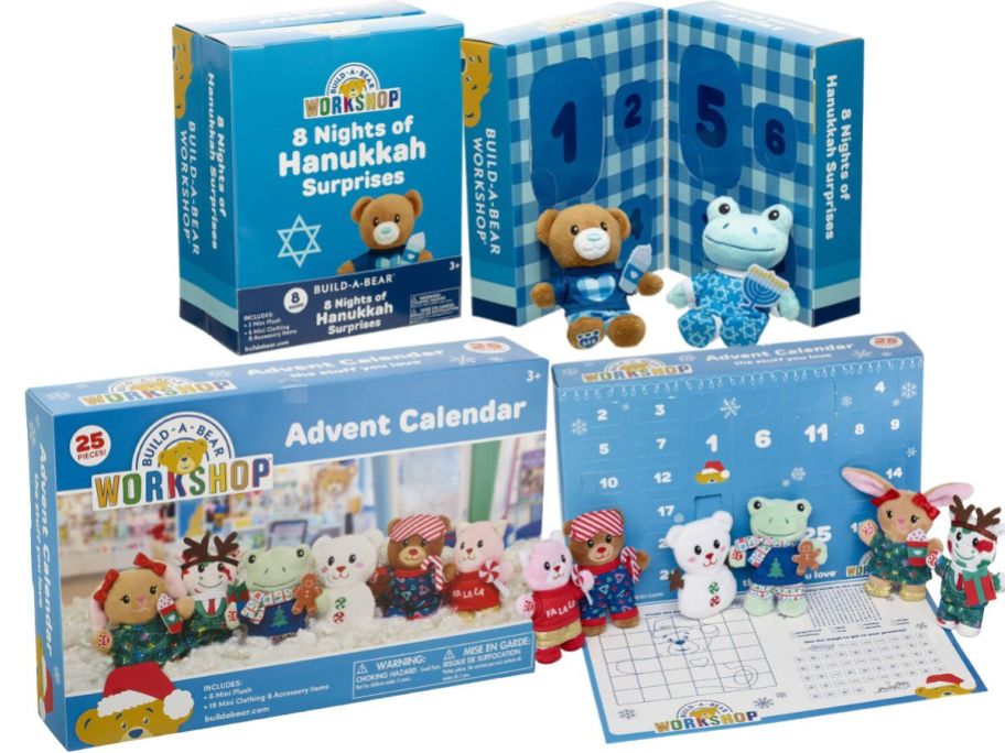 Two boxes of advent calendars