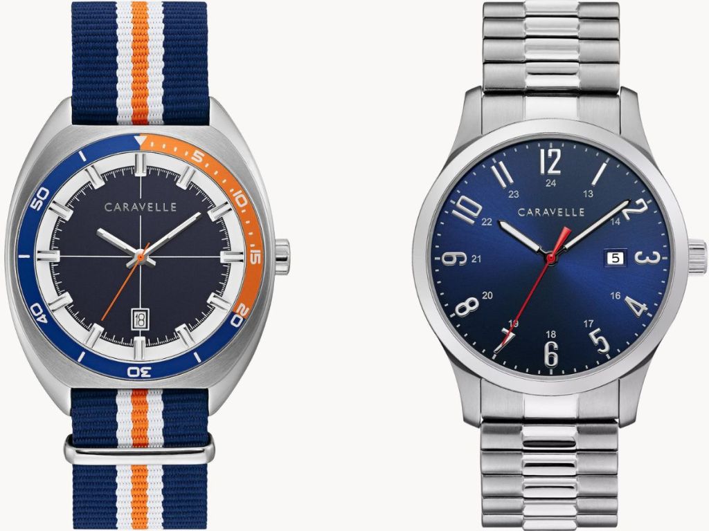 Stock images of 2 Bulova Caravelle watches