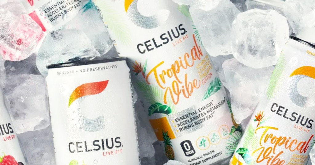 CELSIUS Energy Drink 12-Pack Only  Shipped on Amazon