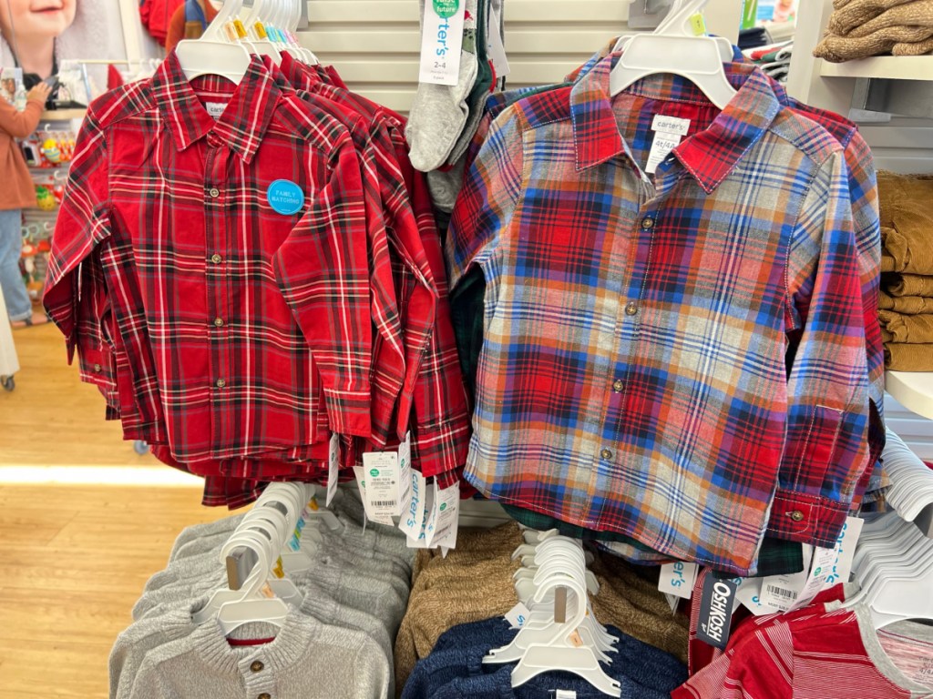 Carters Boys Holiday Flannel