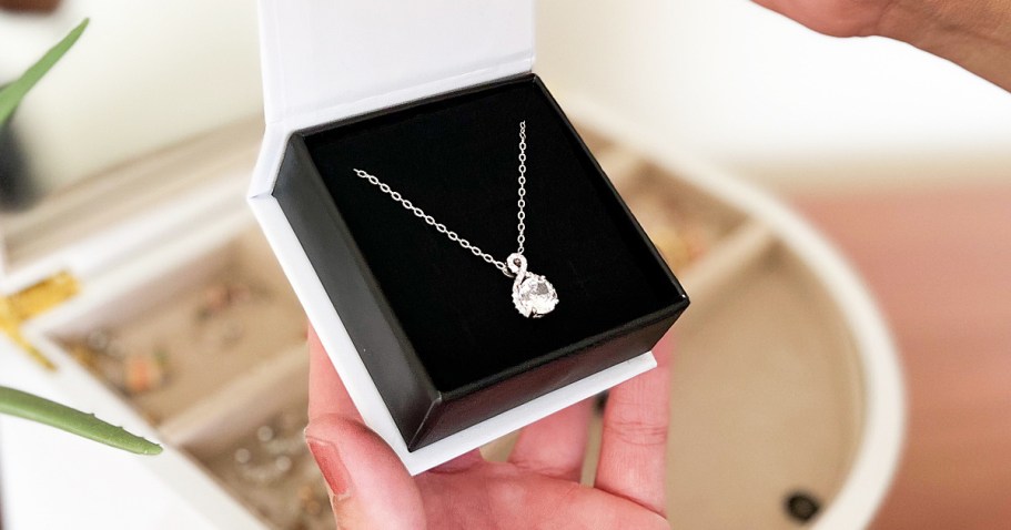 Cate & Chloe 18K Gold Plated Pendant Necklace w/ Gift Box Only $18 Shipped