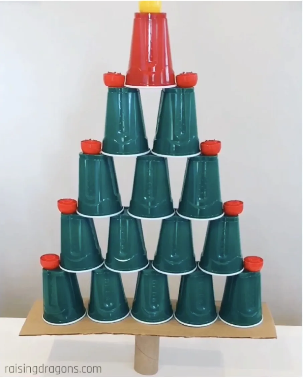 Christmas Tree Cup Stack