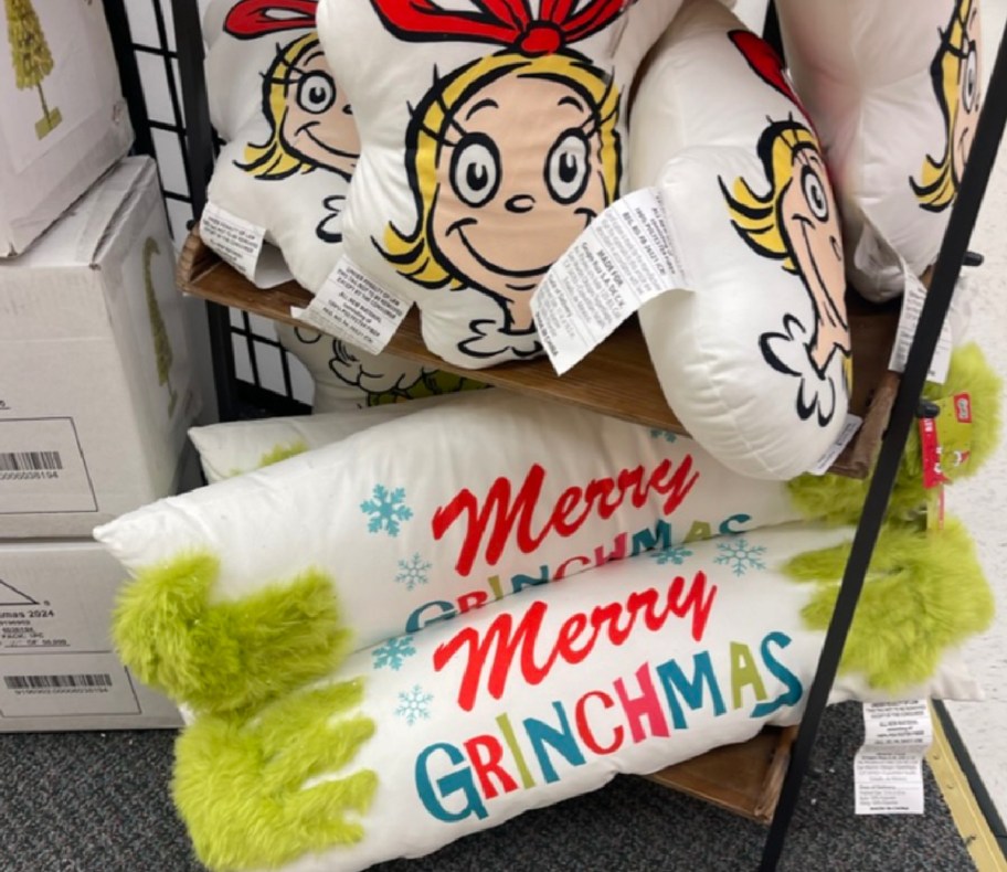 Cindy lou ho pillow and grinches