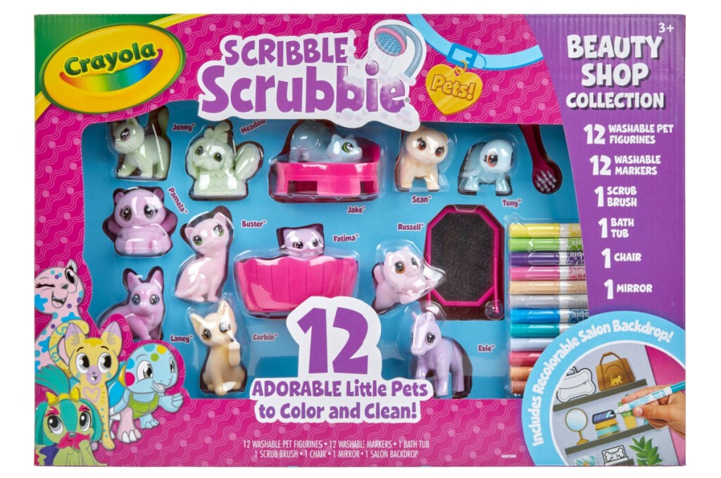 Crayola Scribble Scrubbie Pets Beauty Shop Drawing and Coloring Kit