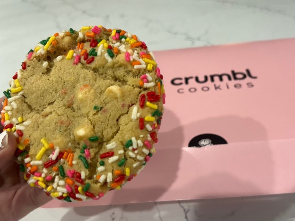 Crumbl Cookie Birthday Cake flavor
