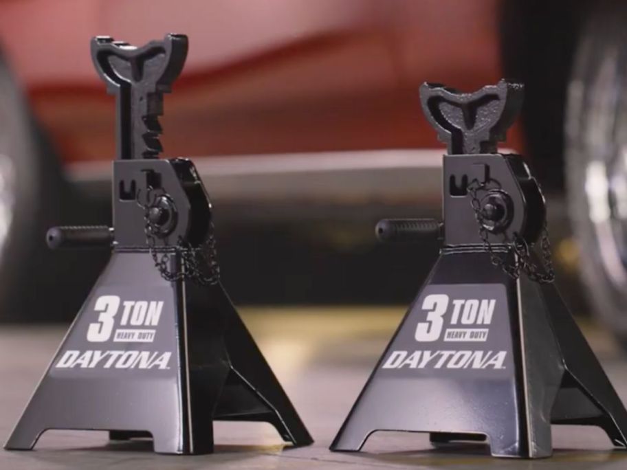 Daytona 3 Ton Heavy Duty Ratcheting Jack Stands 