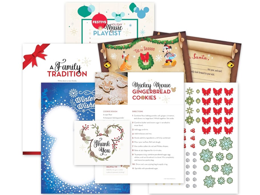 stack of disney items included in advent calendar set