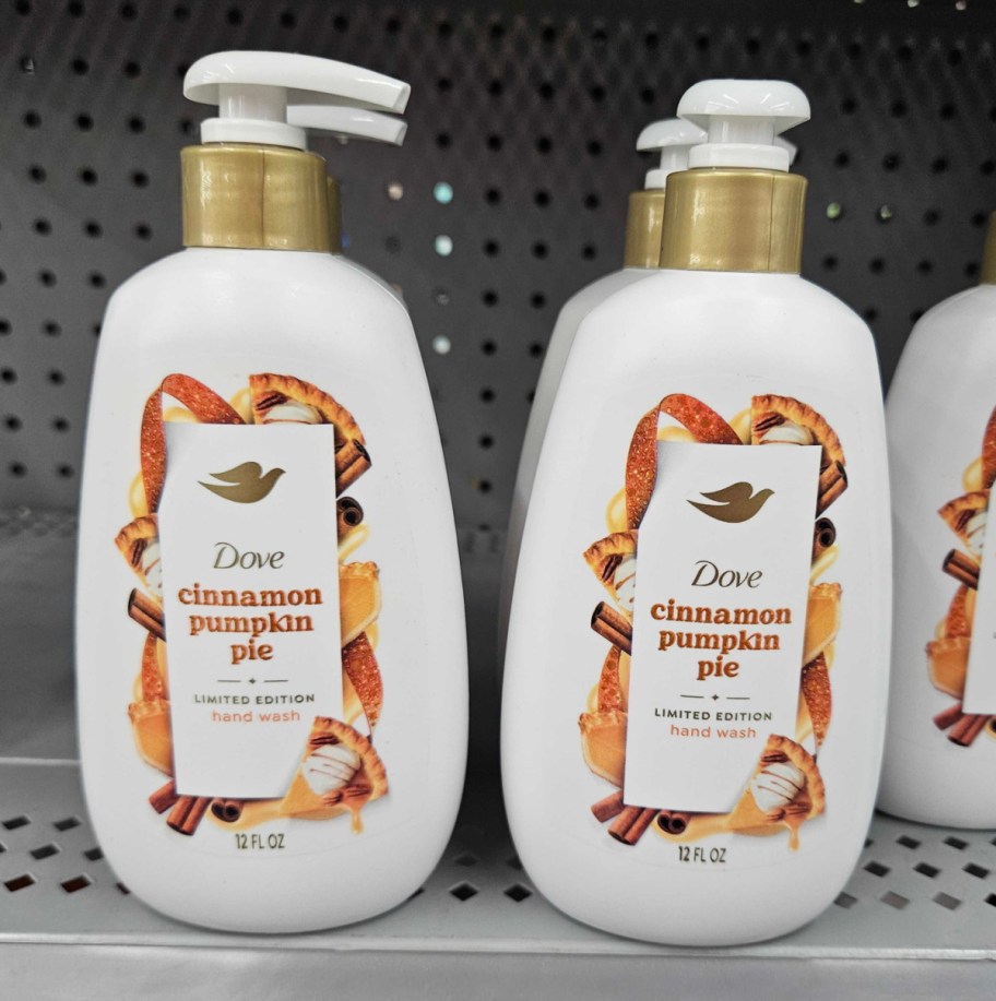 Dove-Cinnamon-Pumpkin-Pie-Hand-Wash إصدار محدود من مجموعة Dove Holiday Treats متاحة الآن في Walmart