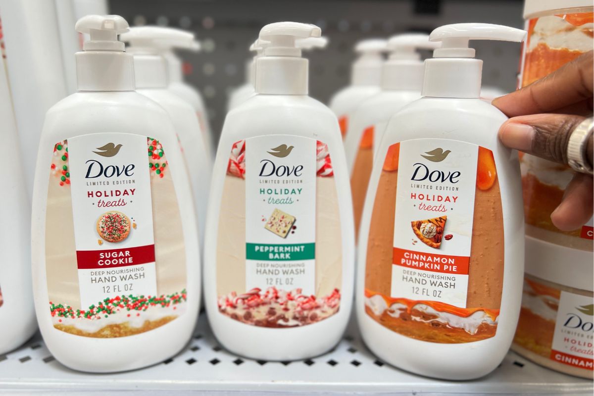 Dove holiday treats hand soaps