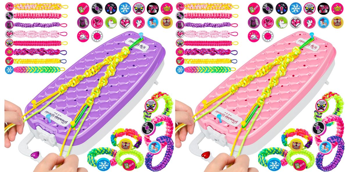 Dpai Friendship Bracelet Making Kits with all included pieces for the Purple and Pink sets