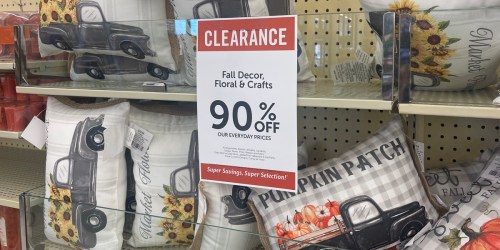 90% Off Hobby Lobby Fall Decor | Pillows, Wreaths, & More from ONLY 55¢