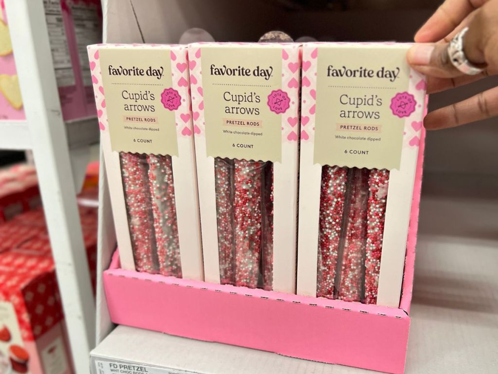 Favorite Day Valentine's Cupid's arrows pretzel rods