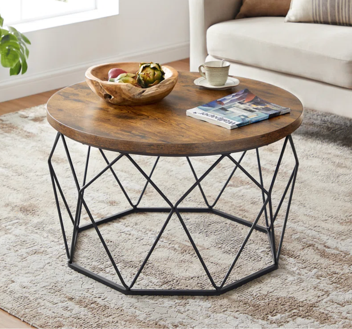 a geometric coffee table from Wayfair that was on sale during the Wayfair Black Friday event
