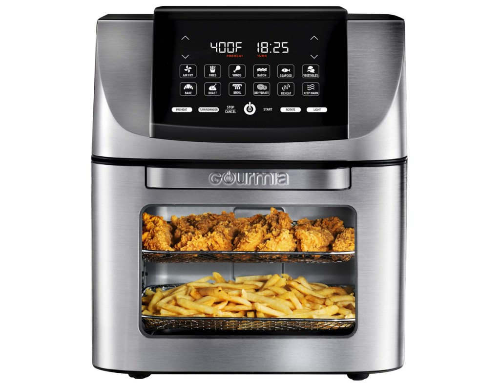 Dropship Gourmia Digital French Door Air Fryer Toaster Oven, Black to Sell  Online at a Lower Price