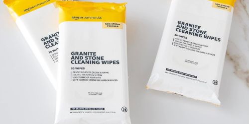 Amazon Brand Granite & Stone Cleaning Wipes 120-Count Only $3 (Regularly $9)