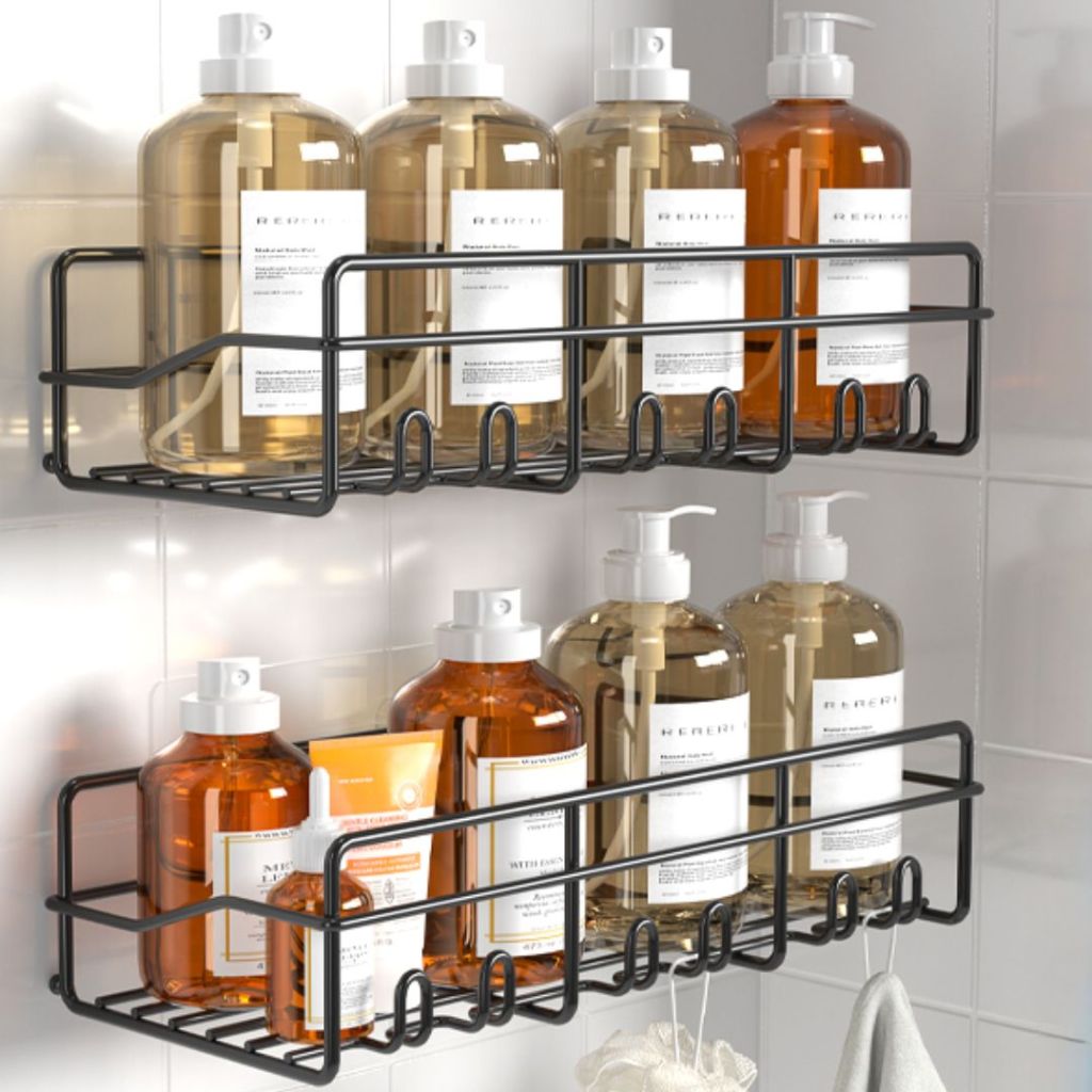 SMARTAKE 2-Pack Shower Caddy, Rustproof Bathroom Shelf Organizer