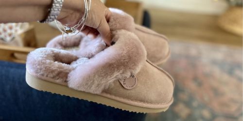 Dearfoams Fireside 100% Australian Shearling Slippers Just $38 Shipped (Regularly $64)