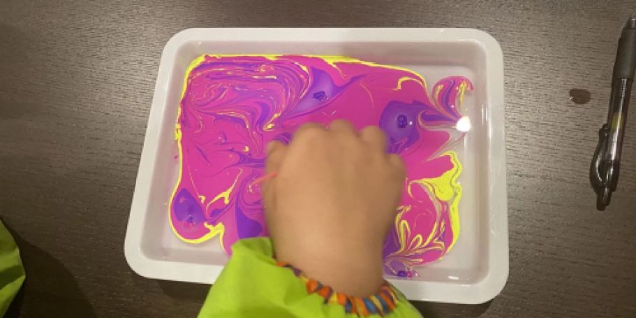 Kids Water Marbling Paint Kit Just $4.99 on Amazon (Fun For Rainy Days)