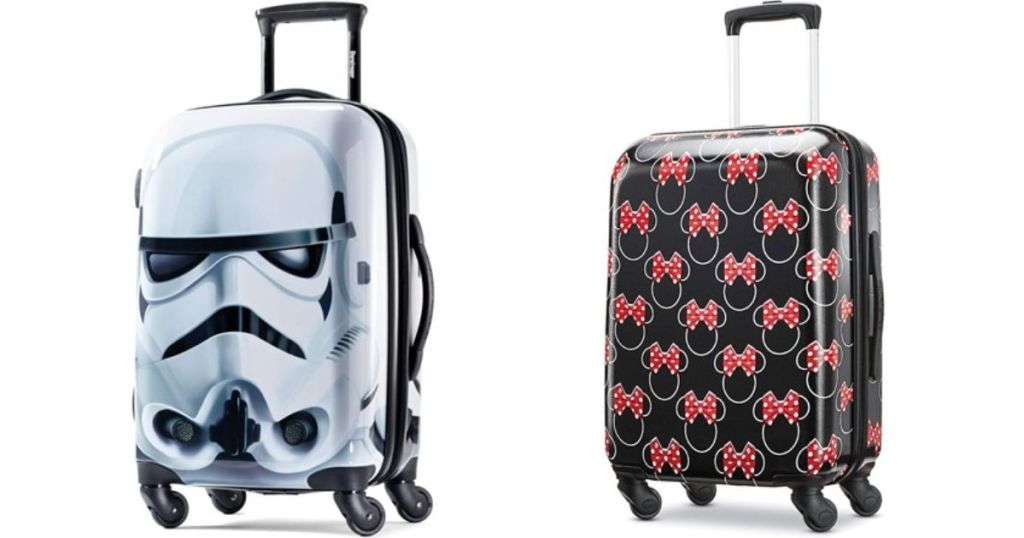 American Tourister Star Wars Hardside Luggage 2 Spinner Wheels, Carry-On Size and American Tourister Disney Hardside Minnie Mouse Carry-On 21-Inch