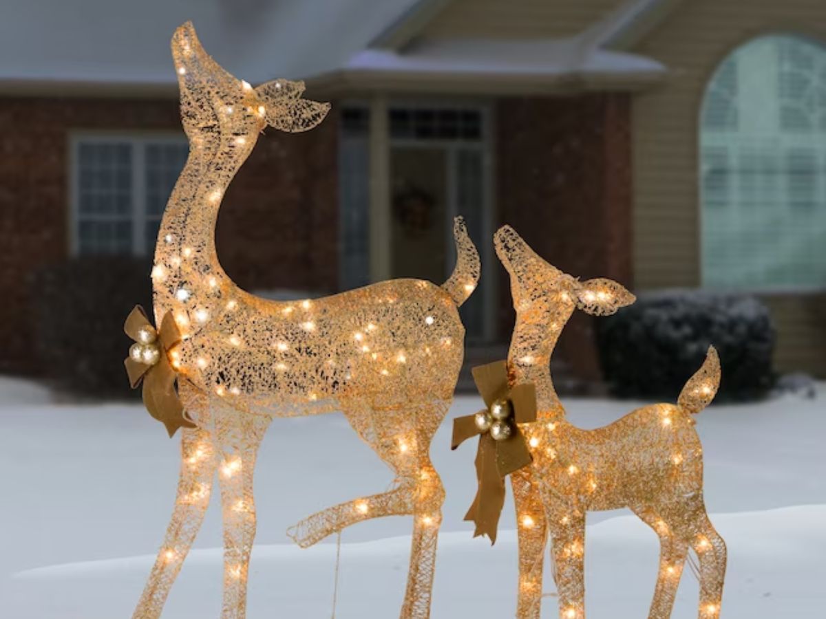 50% Off Lowe’s Outdoor Christmas Decor | Inflatables from $12.73 & LED Deer Set $67.99 Shipped