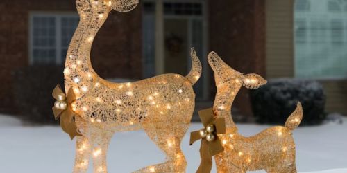 50% Off Lowe’s Outdoor Christmas Decor | Inflatables from $12.73 & LED Deer Set $67.99 Shipped