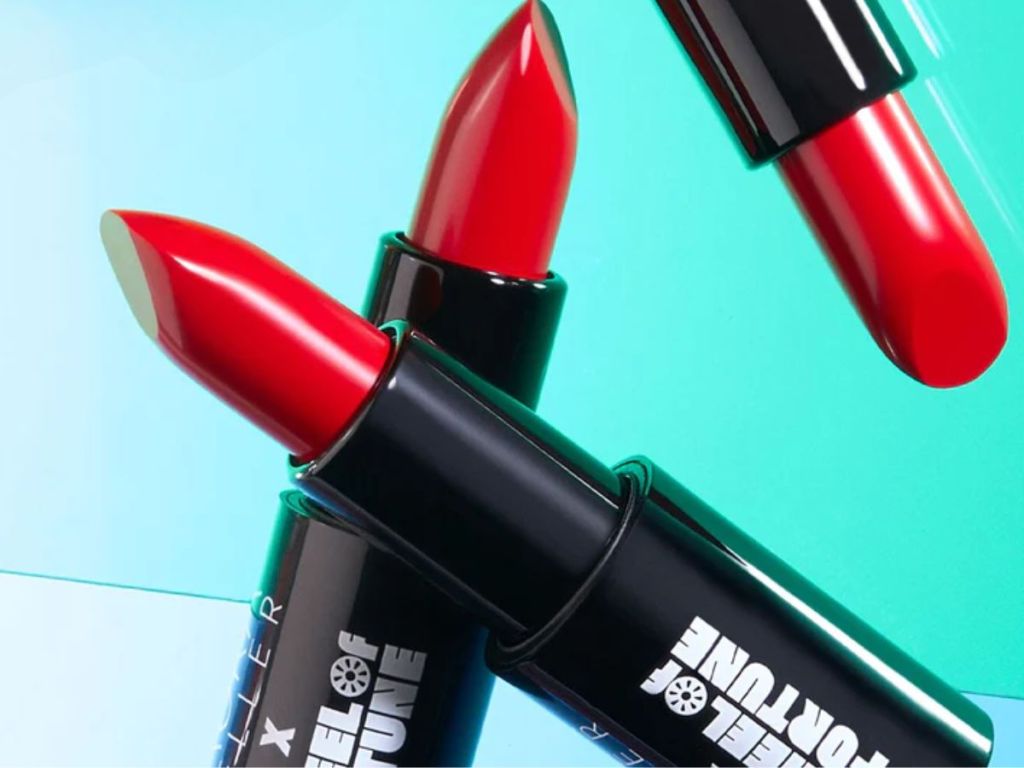 Laura Geller x Wheel of Fortune Modern Classic Cream Lipstick in Big Red