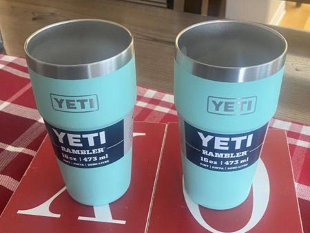 YETI 16 oz Rambler Cups stacked