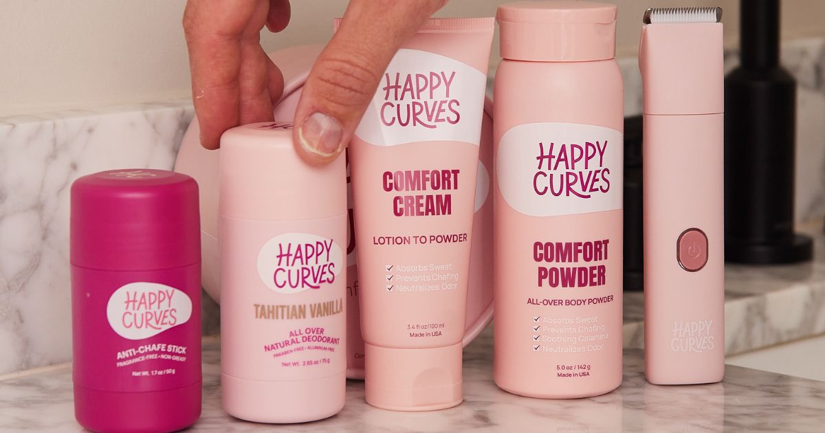 Happy Curves Powders, Deodorants, & More from $8.97 Shipped for Prime Members