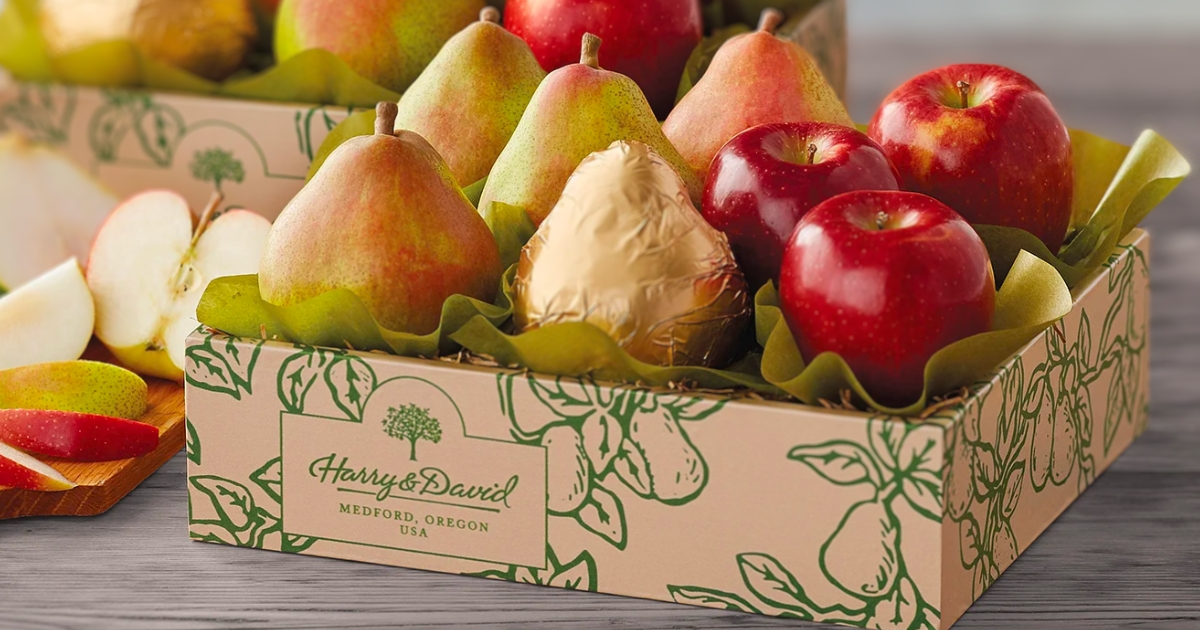 Harry & David Pears & Apples Gourmet Gift Box Only $39.99 + RARE Free Delivery