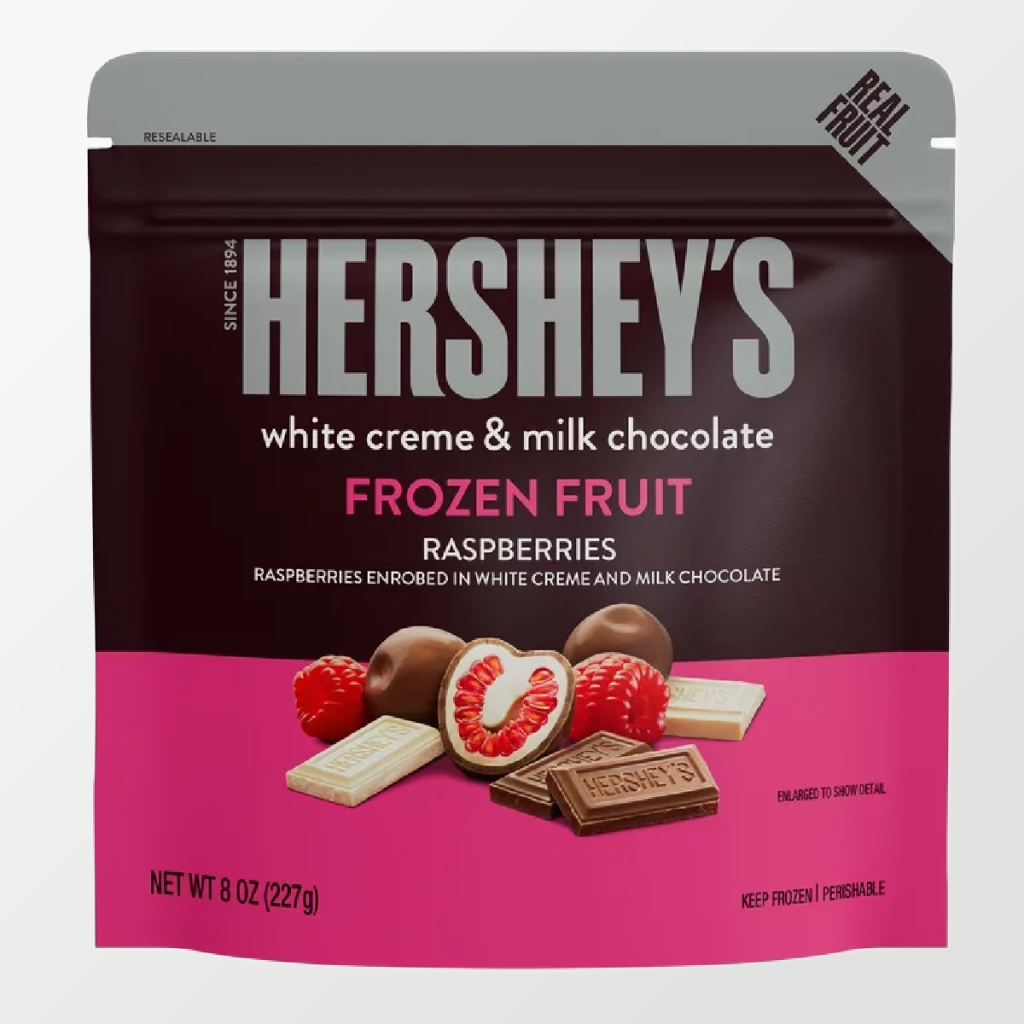 Hershey's White Creme and Milk Chocolate Frozen Raspberries at Walmart