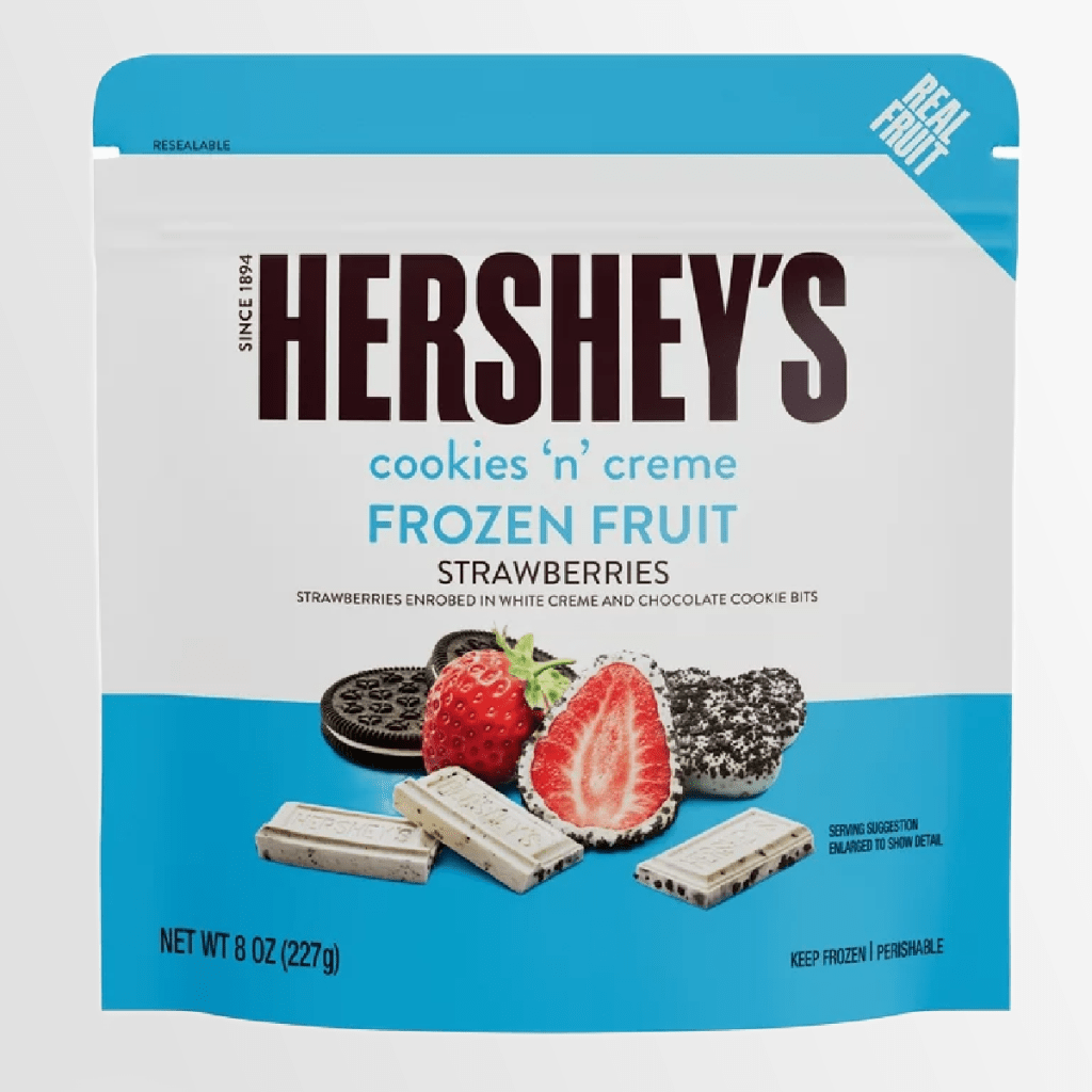 Hershey's Cookies N Creme Frozen Fruit Strawberries at Walmart