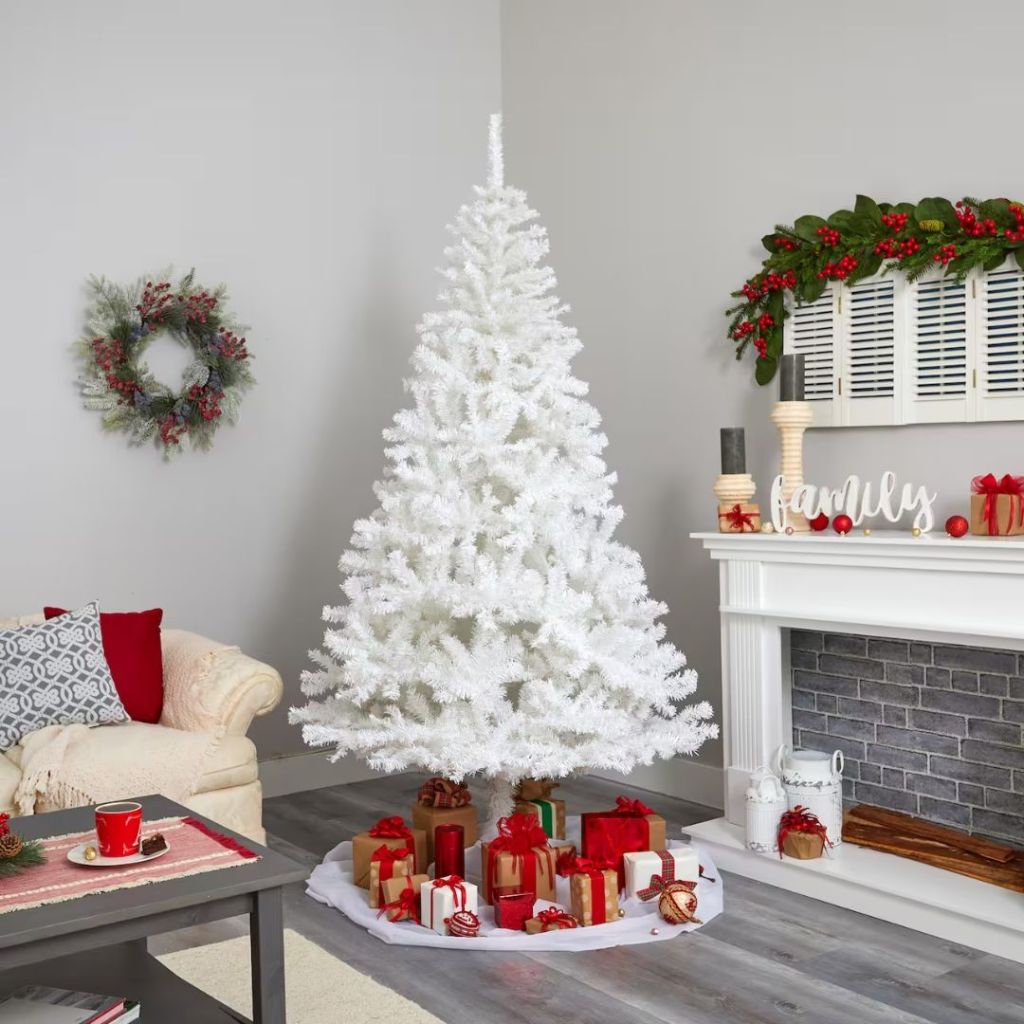 7ft. Unlit White Artificial Christmas Tree 