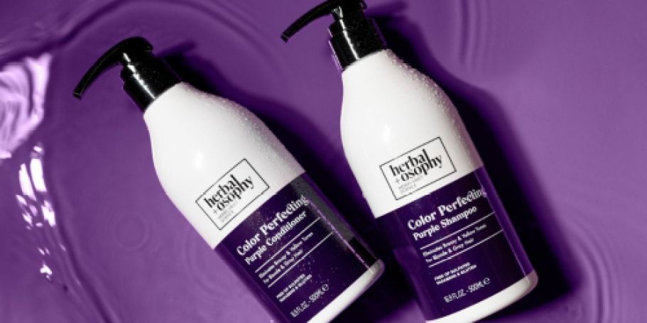 Herbalosophy Purple Shampoo & Conditioner Set Only $12.14 Shipped on Amazon | Removes Brassy Tones