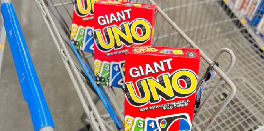 Giant UNO Card Game Only $8 + FREE Amazon Credit