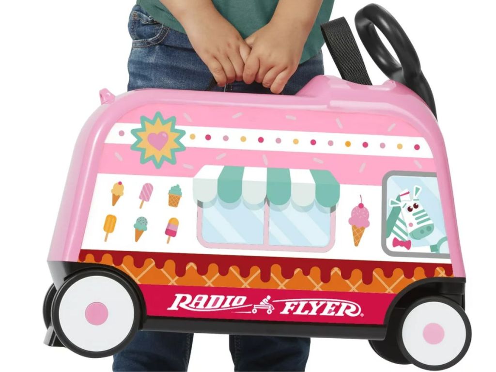 Radio Flyer Happy Trav’ler Ice Cream Truck 3-in-1 Ride-On Toy 
