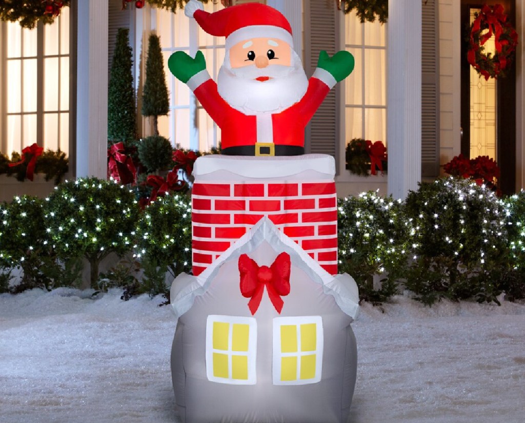 Holiday Living 7-ft Animatronic Lighted Santa Christmas Inflatable