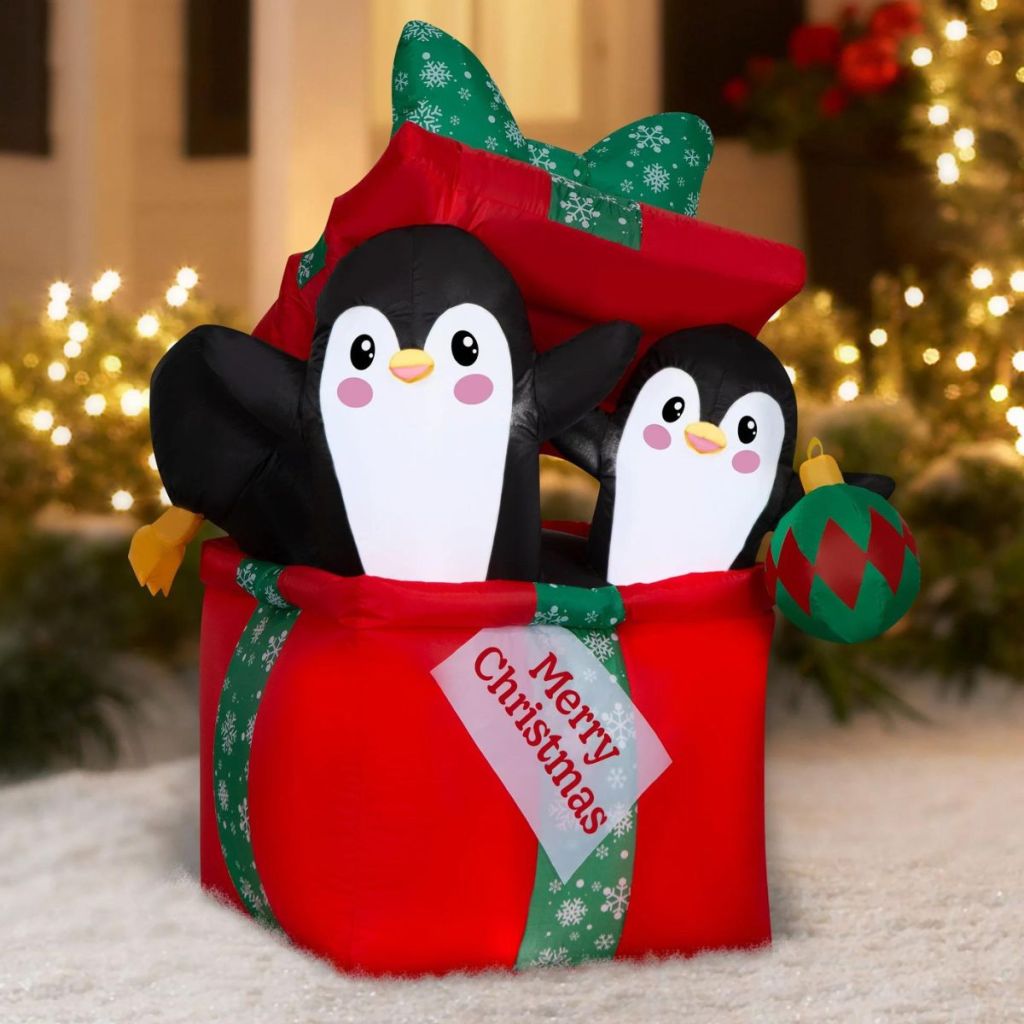 Holiday Time Inflatable Penguins