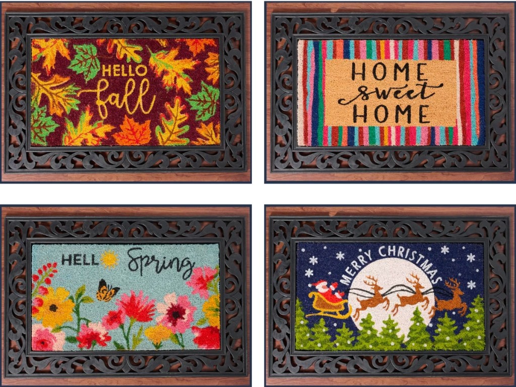 Home Reflections Seasonal Doormats and Decorative Base Set